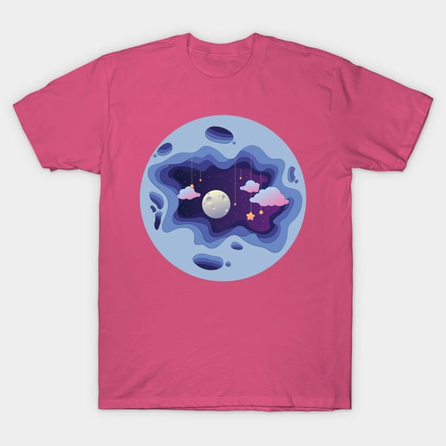 Sky Cutout T-Shirt by gabdoesdesign